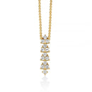 Collana Miluna, collezione Unica Neve Limited Edition, con pendente di topazi bianchi e argento dorato - CLD4945G