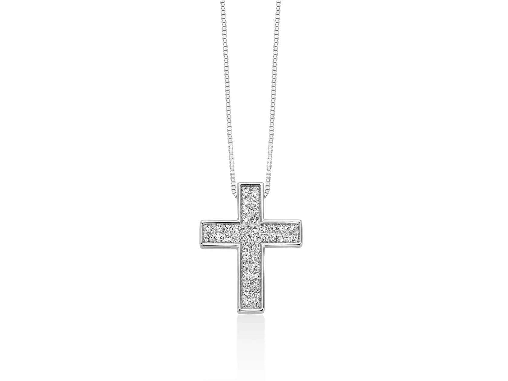 Collana Miluna croce con diamanti - CLD5133