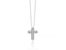 Collana Miluna "I Classici" – Croce in Oro Bianco 18kt con Diamanti - CLD5136