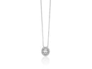 Collana Miluna Punto Luce ovale con contorno di diamanti - CLD5152