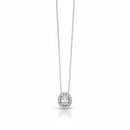 Collana Miluna Punto Luce ovale con contorno di diamanti - CLD5152