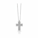 Collier Miluna croce in oro bianco 18kt e diamanti - CLD5247