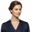 Collana Miluna con pendente di diamanti incastonati in oro bianco 375 - CLD5313X