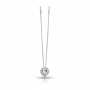Collana Miluna in oro bianco 375 con cuore illuminato di diamanti - CLD5315X