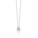 Collana Miluna Punto Luce in Oro Bianco 18 kt con Diamanti Naturali - CLD5326