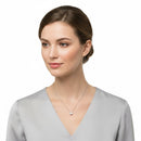 Collana Miluna Punto Luce in Oro Bianco 18 kt con Diamanti Naturali - CLD5326