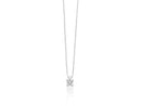 Miluna Collana punto luce con griffe a cuore in oro bianco 18 kt con diamante naturale ct 0,10 - CLD5419-010