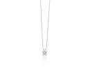 Collana Miluna Punto Luce — in Oro bianco 18kt e Diamante naturale 0,20 ct — CLD5419-020