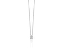 Miluna Collana punto luce in oro bianco 9 kt con diamante naturale ct 0,08 - CLD5447-008X