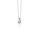Miluna Collana a nodo infinito in oro bianco 9 kt con diamanti naturali ct 0,021 - CLD5481X