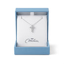 Collana Miluna con croce in diamanti — Oro bianco 9 kt  — Croce 17 × 10 mm - CLD5488X