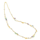 Koliè 925 - Collana multifilo in argento dorato con pietre semi preziose - CL ARAS 15