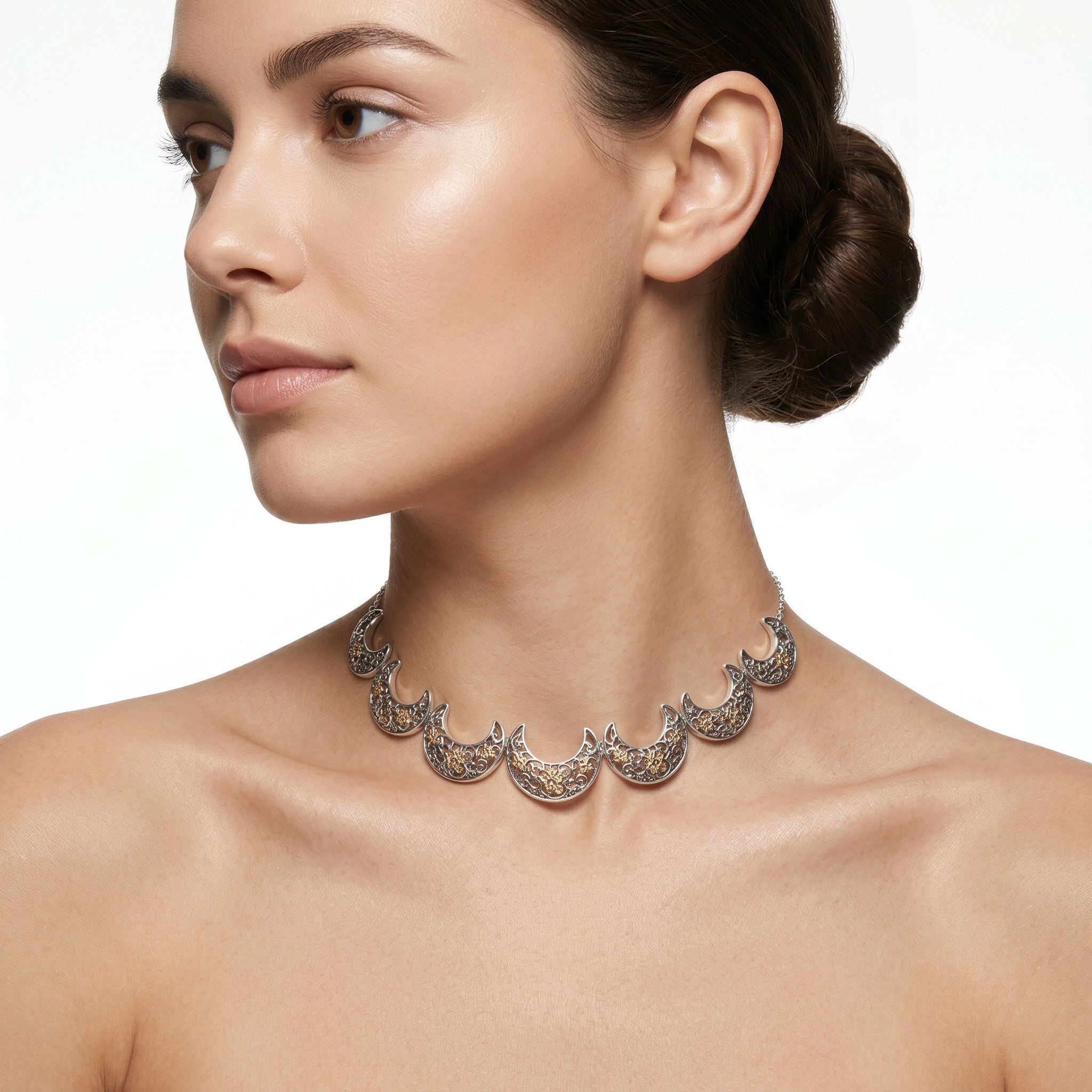 Collana De Nobili Polvere di Stelle lune - CO326