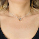 Stardust medium circle necklace - CO522