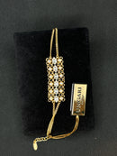 Lorenzo Ungari - Bracelet in gilded bronze and zircons - CAMIRE BR 003