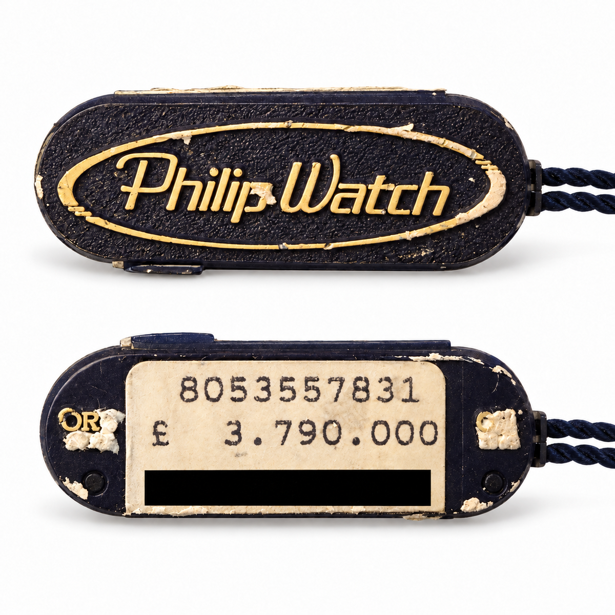 Orologio Philip Watch donna in oro giallo 18kt, 15x25mm, movimento quarzo, NOS - 8053557831