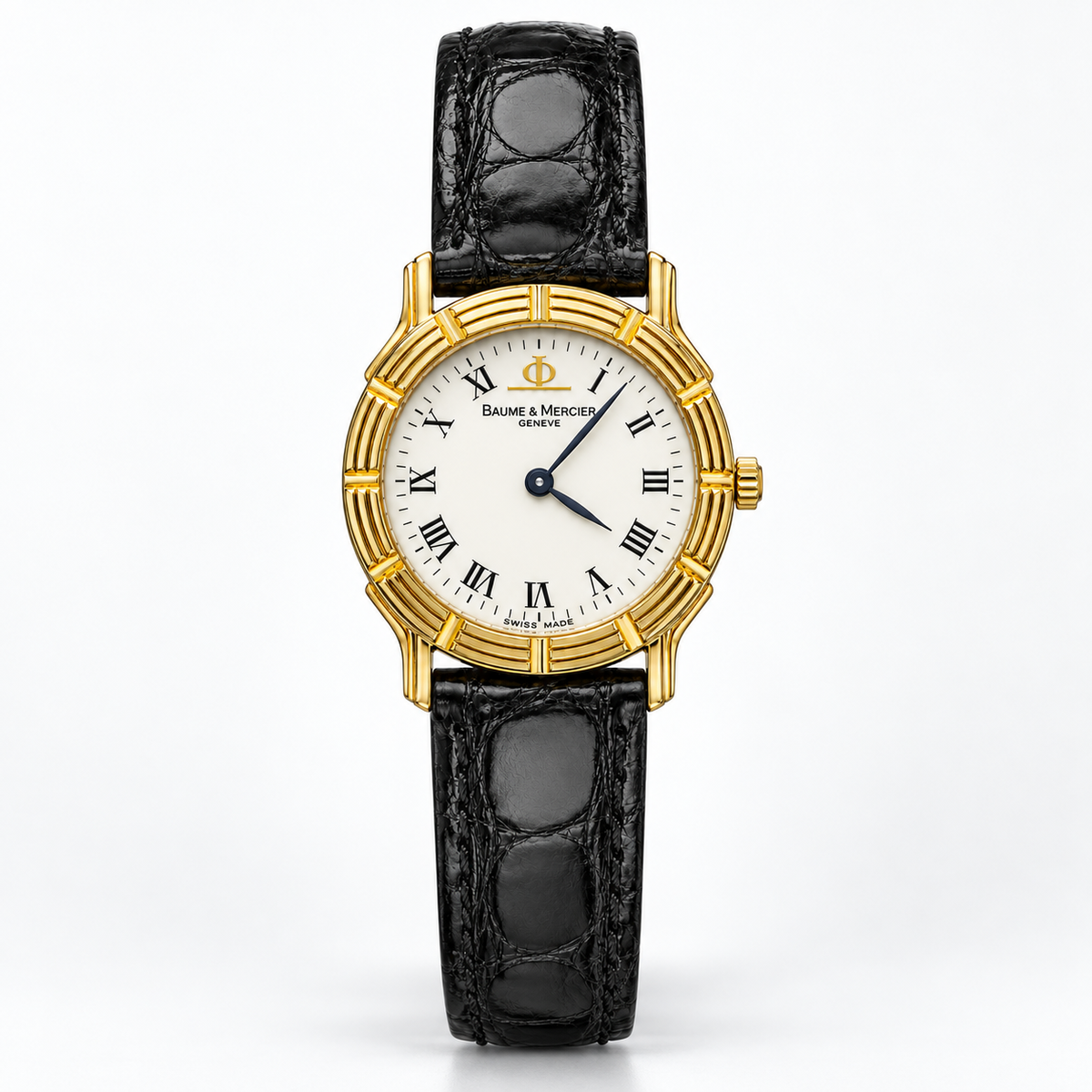 Orologio Baume et Mercier Vintage, movimento quarzo con cassa in oro giallo 18K, 24mm - M0A05352
