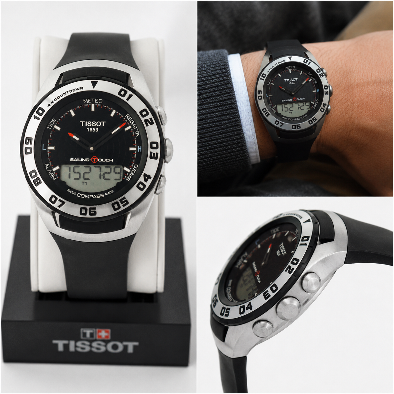 Orologio Tissot Sailing-Touch nero,45mm - T0564202705101