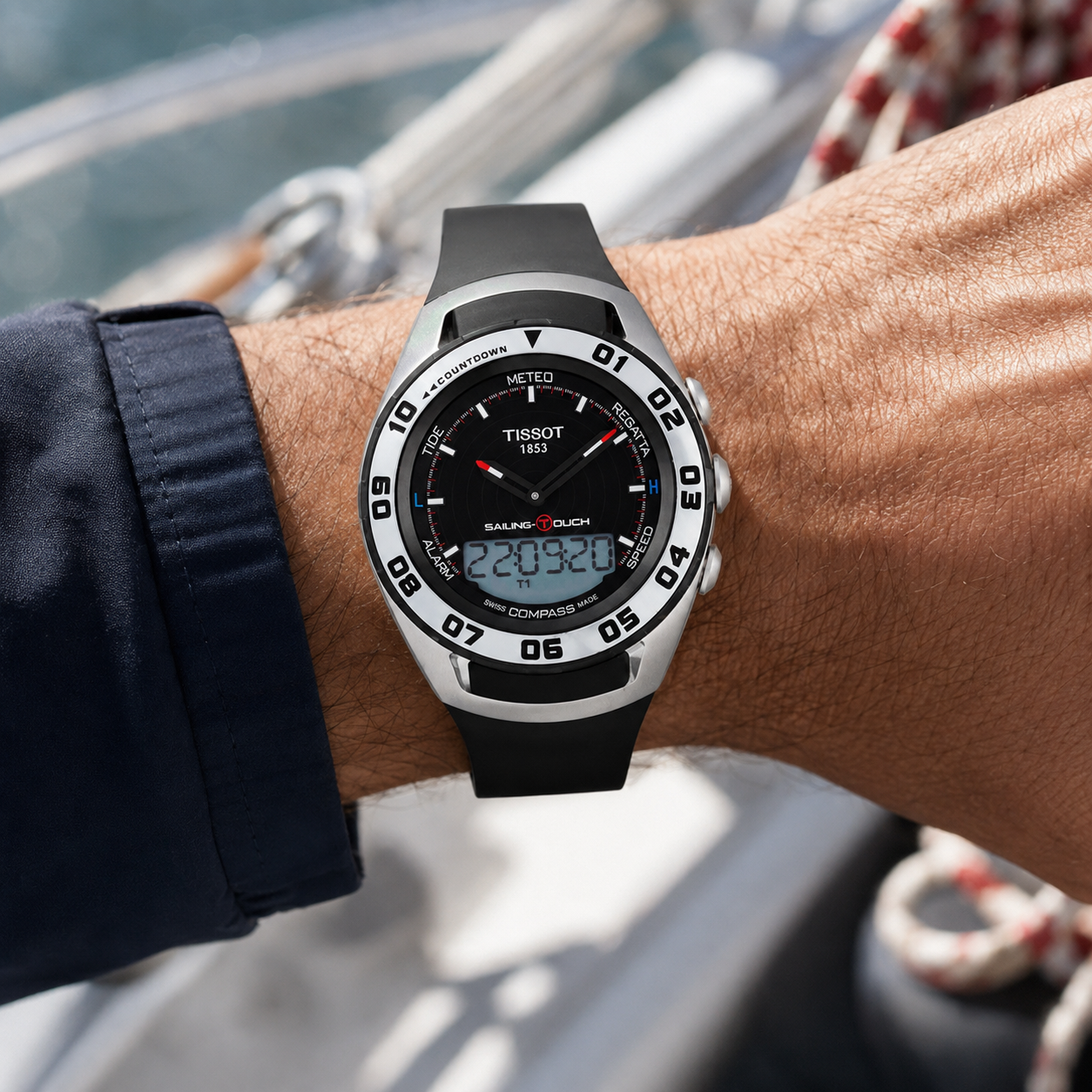 Orologio Tissot Sailing-Touch nero,45mm - T0564202705101