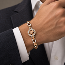 Bracciale Zancan in Acciaio placcato oro rosa - rosa dei venti - EHB241