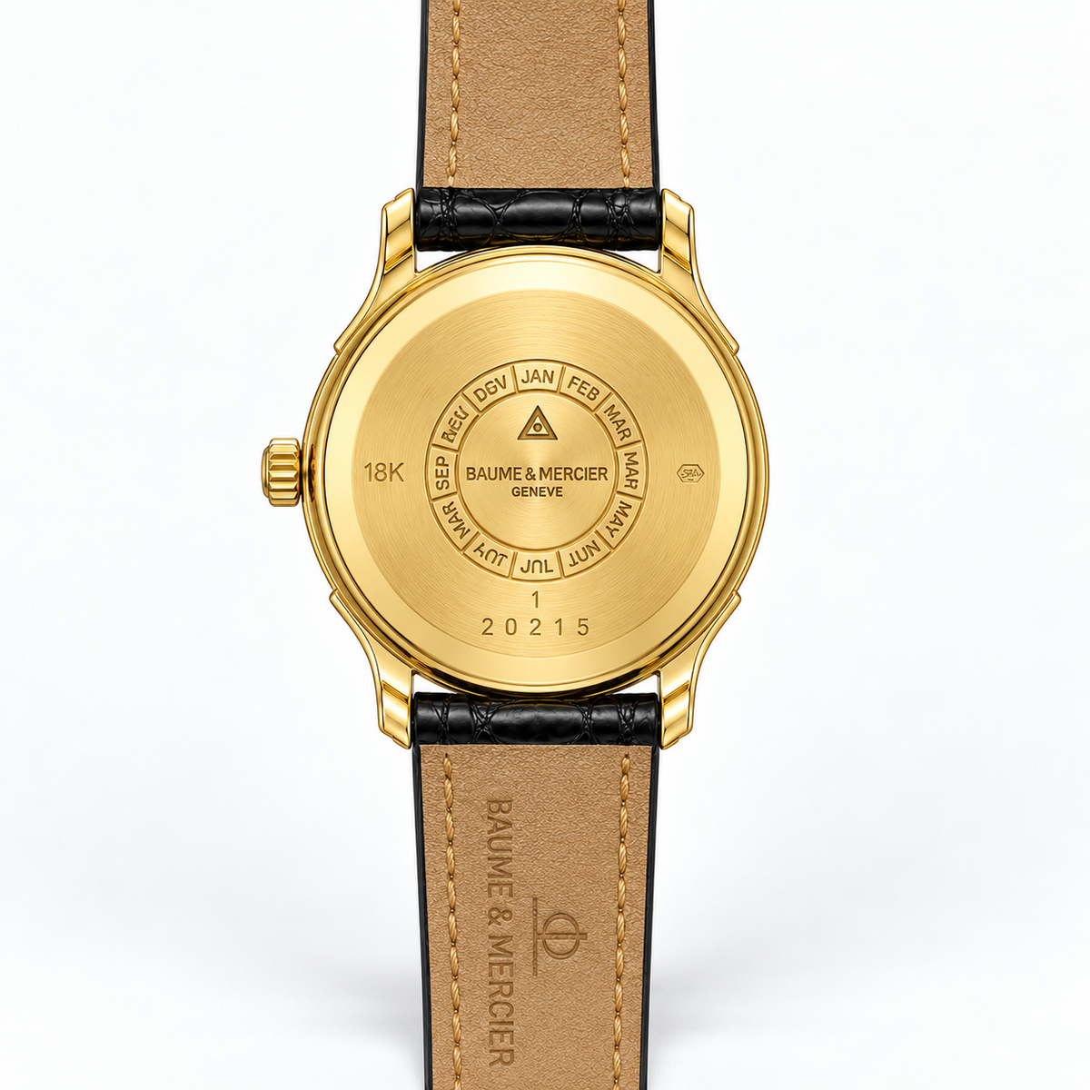Orologio Baume et Mercier Vintage, movimento quarzo con cassa in oro giallo 18K, 24mm - M0A05352