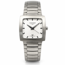 Orologio Longines Oposition Unisex, Quarzo quadrante bianco, cassa quadrata 25x25mm - L35074726