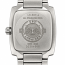 Orologio Longines Oposition Unisex, Quarzo quadrante bianco, cassa quadrata 25x25mm - L35074726