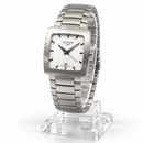 Orologio Longines Oposition Unisex, Quarzo quadrante bianco, cassa quadrata 25x25mm - L35074726