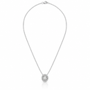Collana Miluna Punto Luce ovale con contorno di diamanti - CLD5152