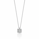 Collana Miluna punto luce in oro bianco 18kt e diamanti - CLD5400