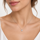 Collana Miluna punto luce in oro bianco 18kt e diamanti - CLD5400