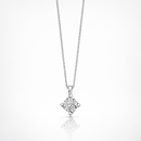 Collana Miluna Riflessi a valentino con diamante in oro bianco 18kt - CLD4075