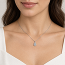 COLLIER miluna IN oro bianco 18kt e DIAMANTI, TAGLIO GOCCIA - CLD4570