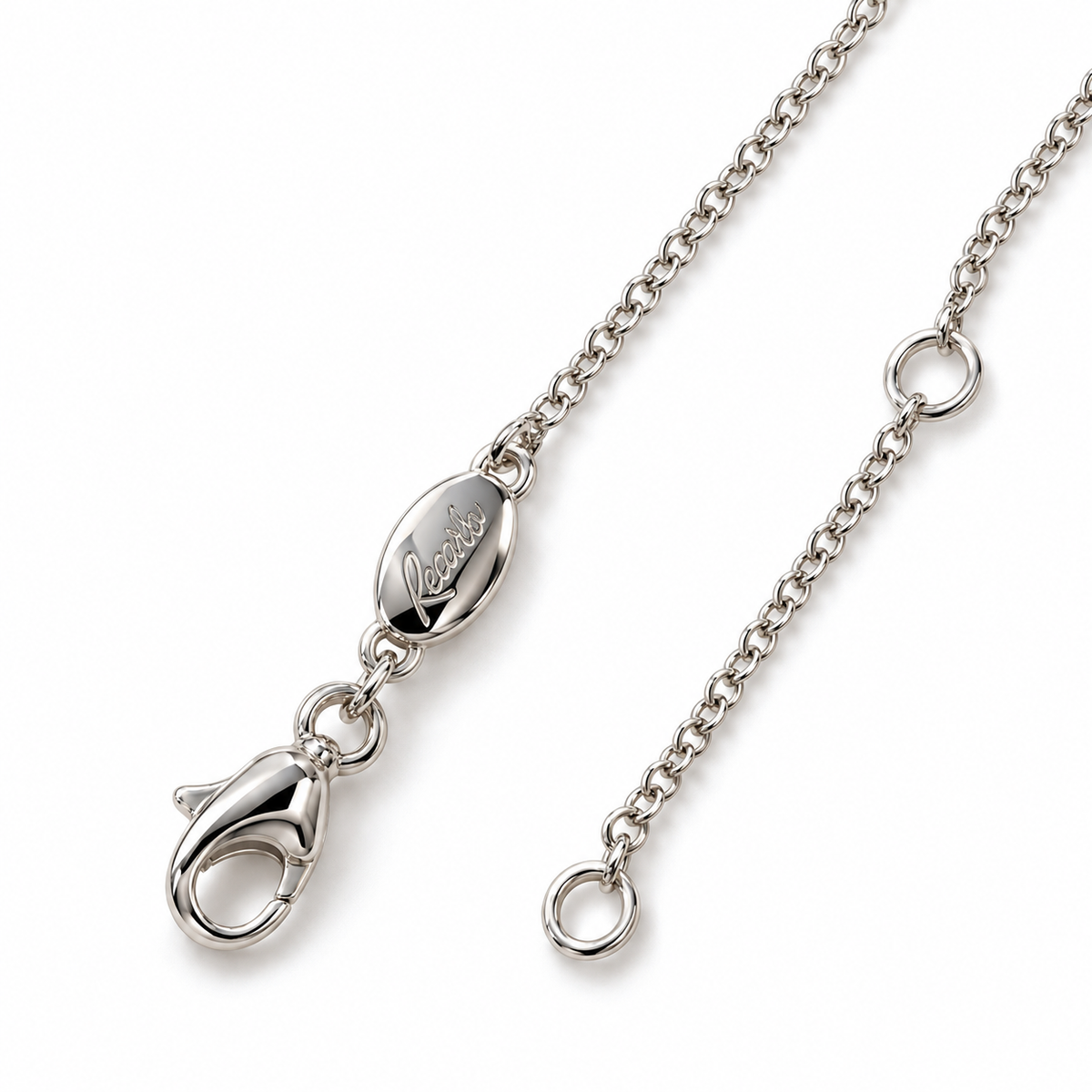 Recarlo Collana Bilogy in oro bianco 18 kt con diamanti naturali ct 0,33 - P01FA044/035-45
