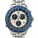 Orologio Citizen Promaster Alarm-Chronograph WR100 — 40 mm — Cronografo e allarme al quarzo, ghiera girevole — NOS con corredo originale - 3510-H04368