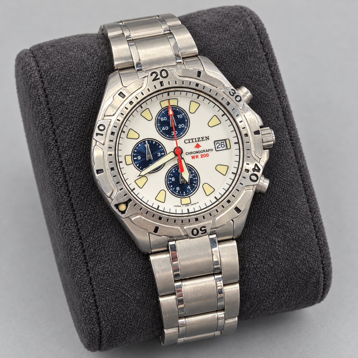 Orologio Citizen Promaster Chronograph WR200 — 41 mm — Cronografo al quarzo con datario — NOS con corredo originale - 0560-C50880