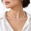 Nimei Collana di perle Akoya Pura Special Selection 6-6,5 mm con chiusura in oro bianco 18 kt - 1NPS665_42NL573