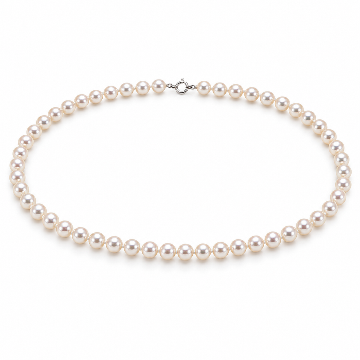 Nimei Collana di perle Akoya Pura Special Selection 6-6,5 mm con chiusura in oro bianco 18 kt - 1NPS665_42NL573