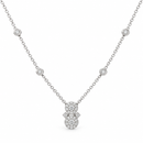 Recarlo Collana Bilogy in oro bianco 18 kt con diamanti naturali ct 0,33 - P01FA044/035-45