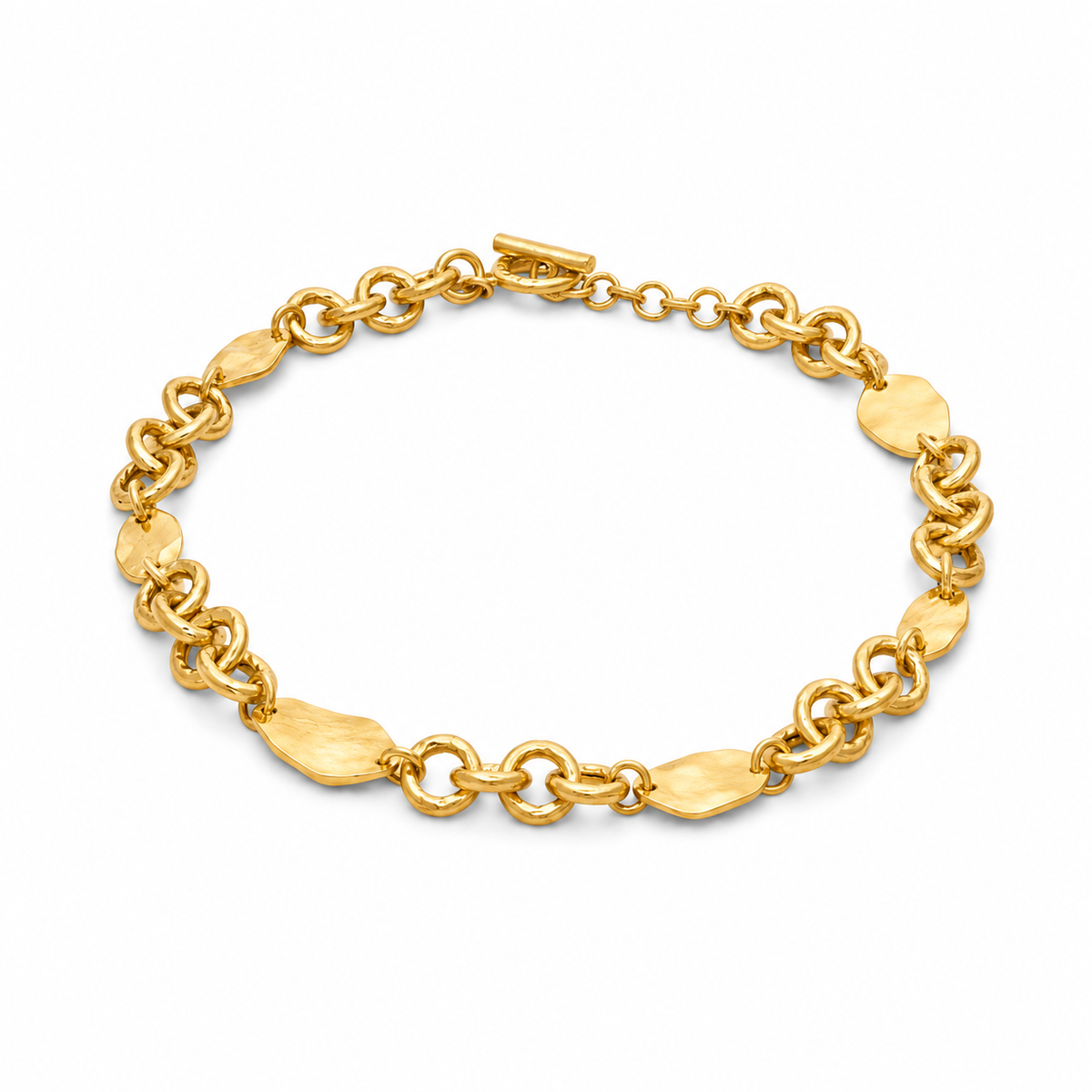 Collana GIOVANNI RASPINI IN BRONZO DORATO, MONTANA - N0066