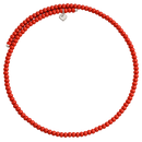 Choker Chantecler color corallo e argento - 44028