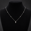 Recarlo Collana Bilogy in oro bianco 18 kt con diamanti naturali ct 0,33 - P01FA044/035-45