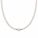 Collana miluna di perle Oriente 40 cm con chiusura in oro bianco 18kt - PCL6748