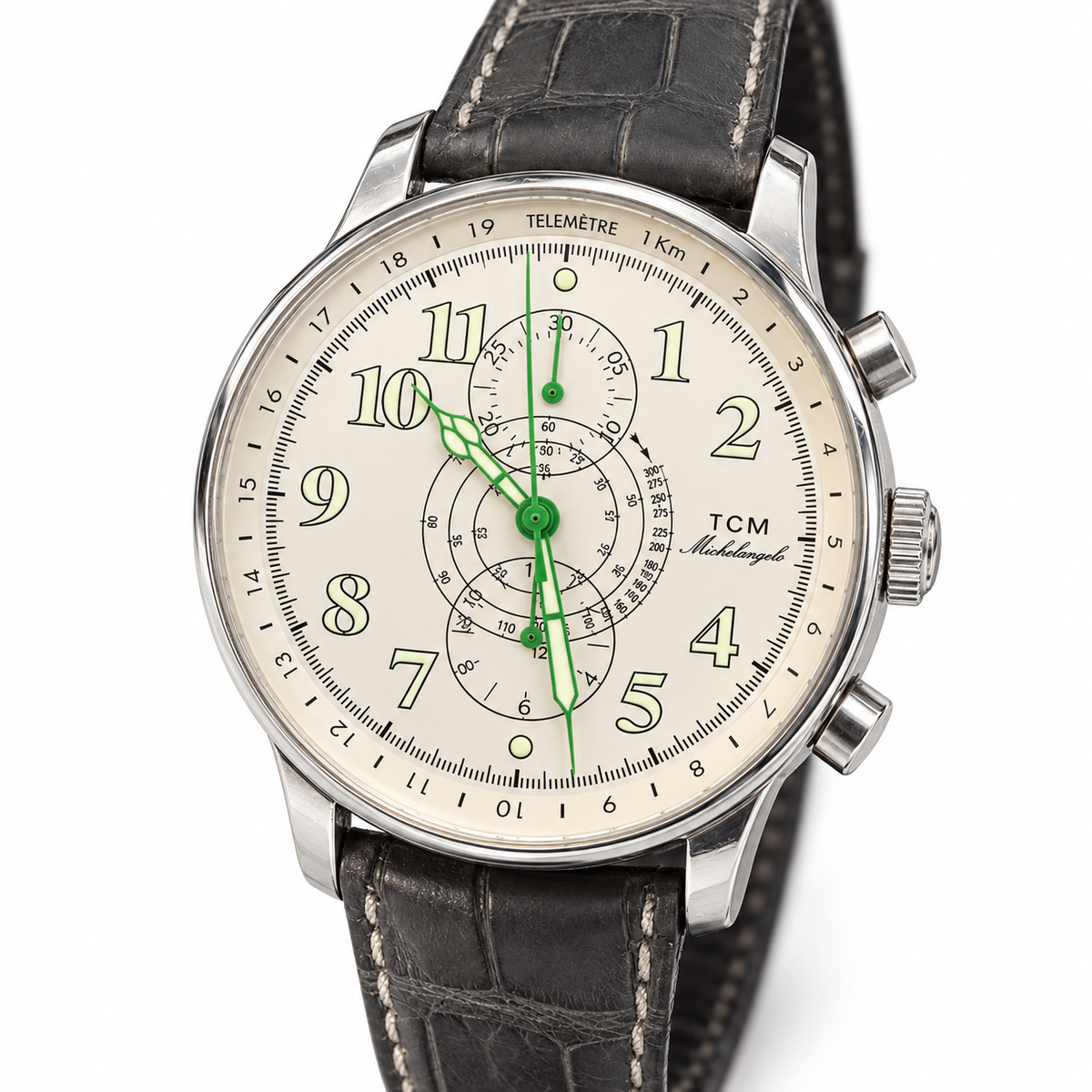 Orologio Terra Cielo Mare Michelangelo Cronografo — 42 mm — Automatico con cronografo e scala telemetrica — NOS con scatola originale - TC6005AC2PA