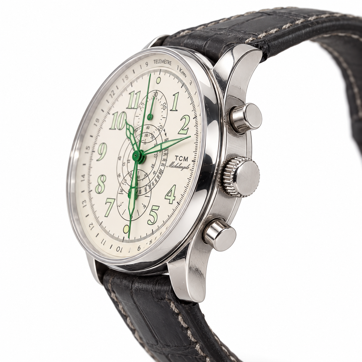 Orologio Terra Cielo Mare Michelangelo Cronografo — 42 mm — Automatico con cronografo e scala telemetrica — NOS con scatola originale - TC6005AC2PA