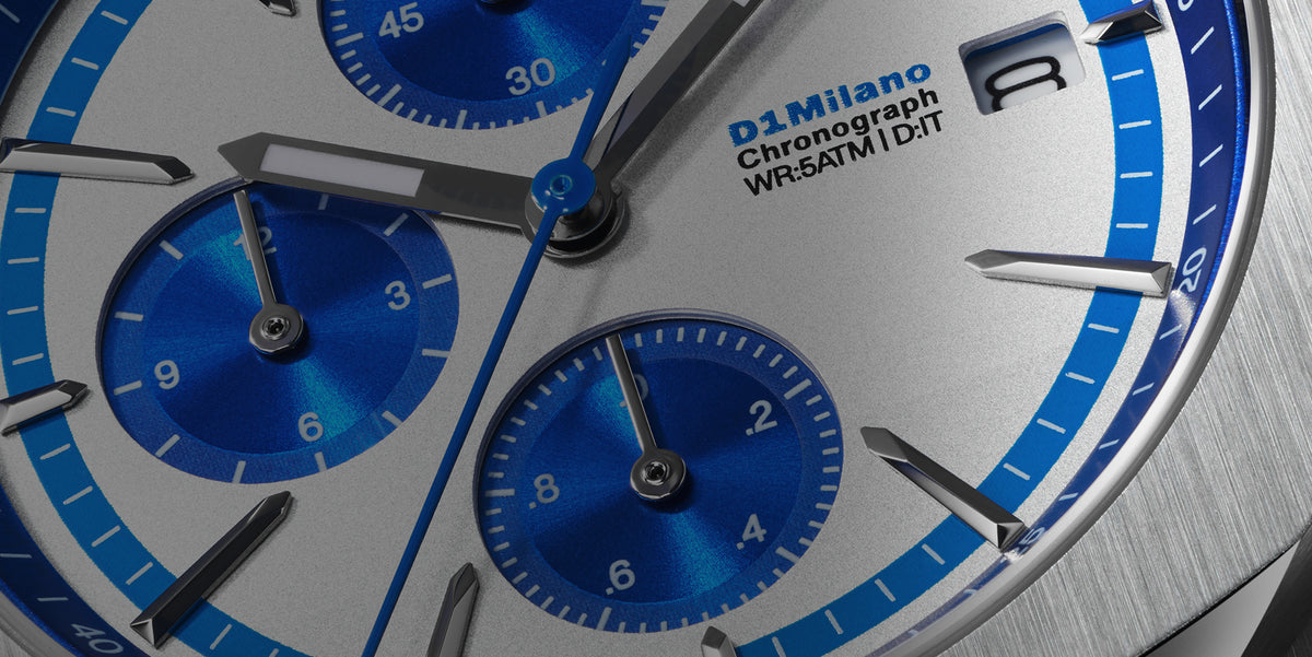 Orologio D1 MILANO, Blue Pulse, Chronograph quarzo, 39 mm - D1-CHBJ26