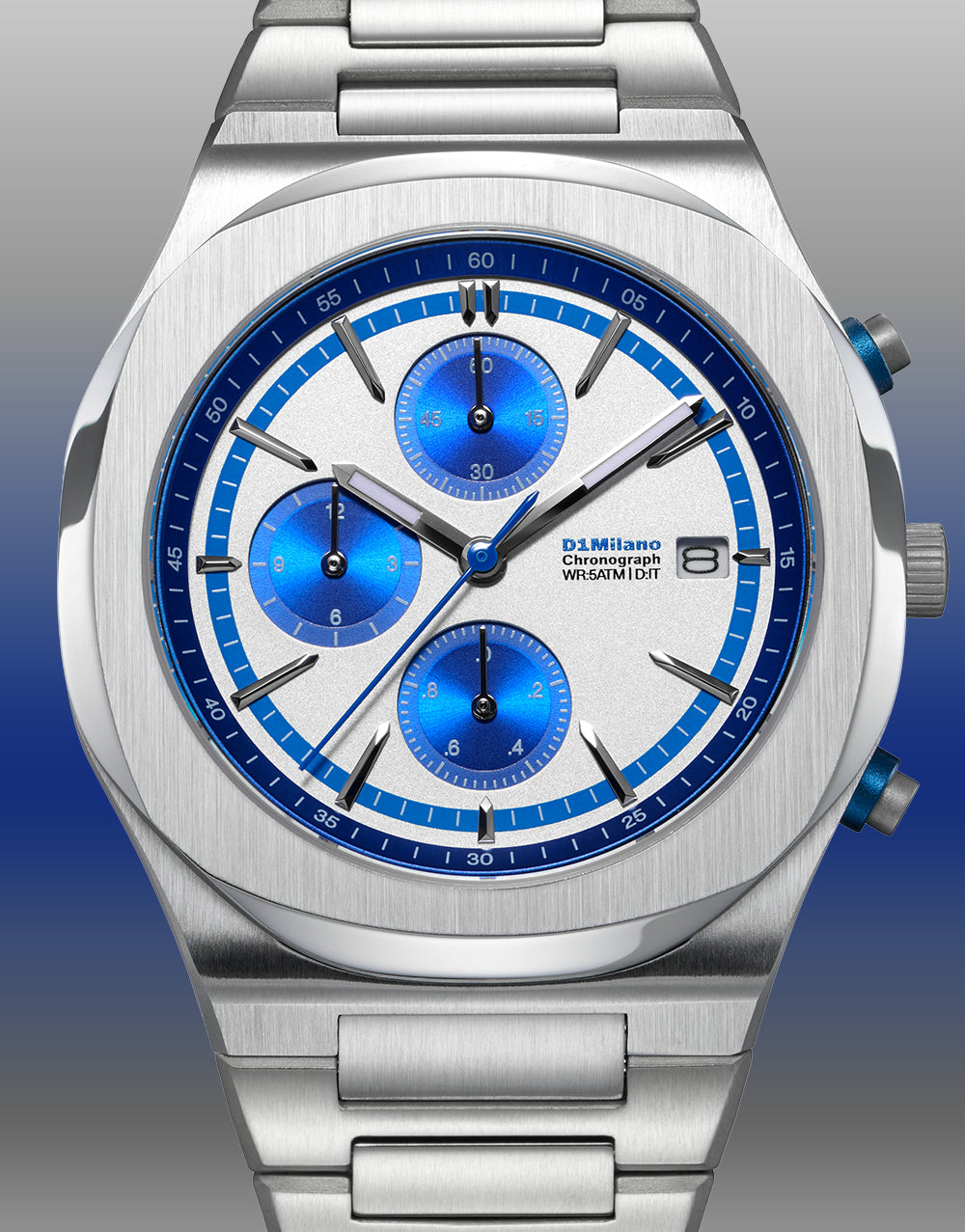Orologio D1 MILANO, Blue Pulse, Chronograph quarzo, 39 mm - D1-CHBJ26