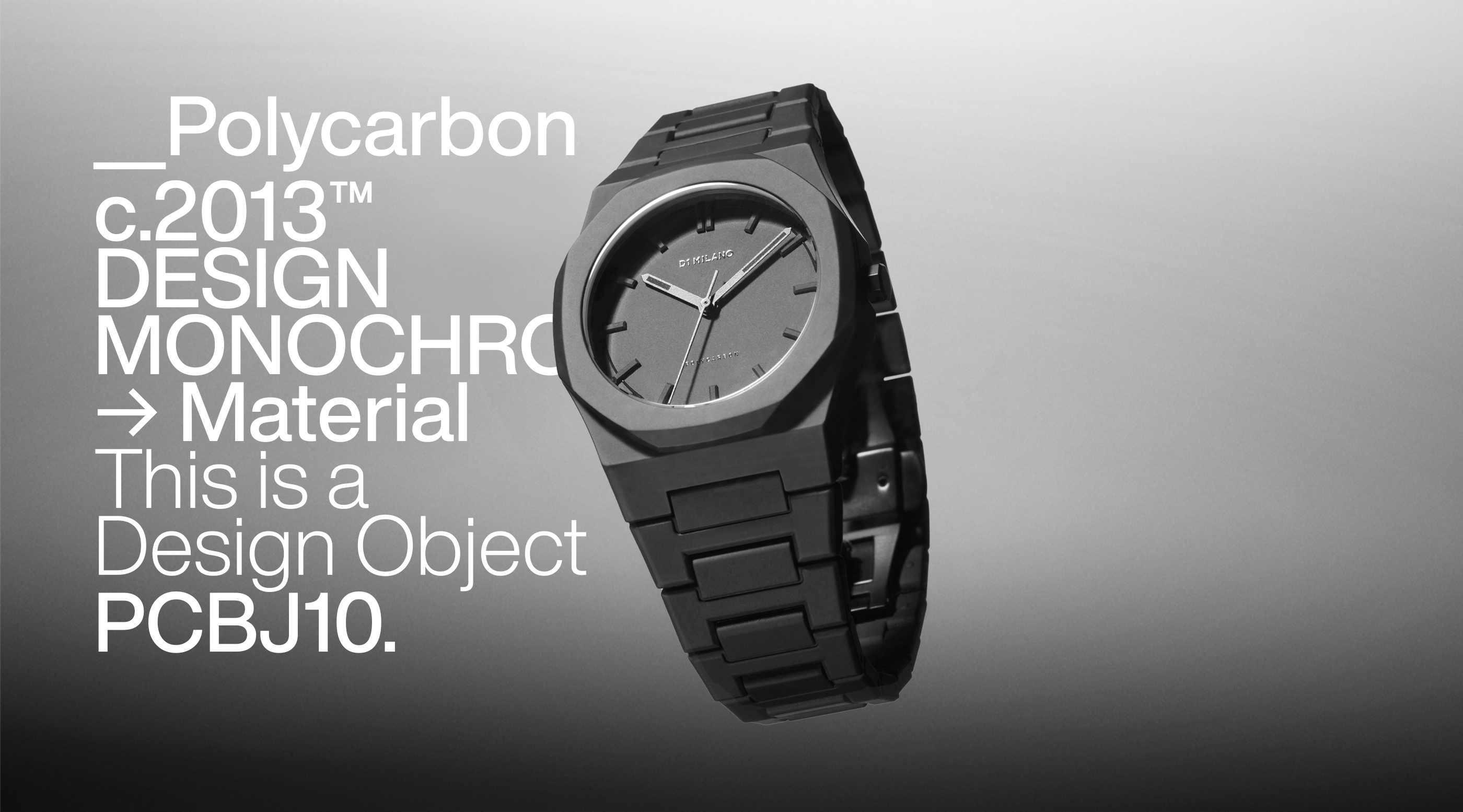D1 MILANO, Total Black, Shadow
Polycarbon 40,5 mm - D1-PCBJ10