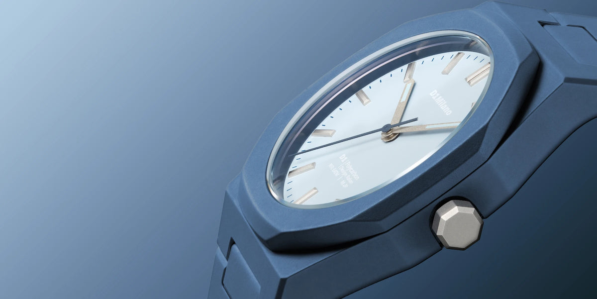 Orologio D1 MILANO, City Lights, Polycarbon quarzo, COLORE BLU, 40.5mm - D1-PCBJ52
