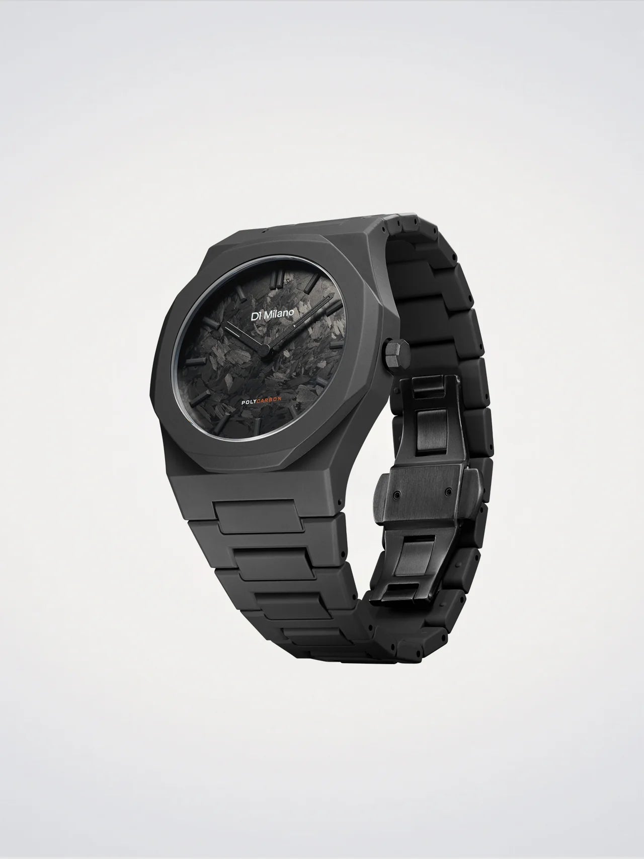 OROLOGIO D1 MILANO, Total Black, Poly Carbonium, Polycarbon 40.5mm - D1-PCBJCR